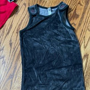 Maxomorra Grey Velour Dungs 74